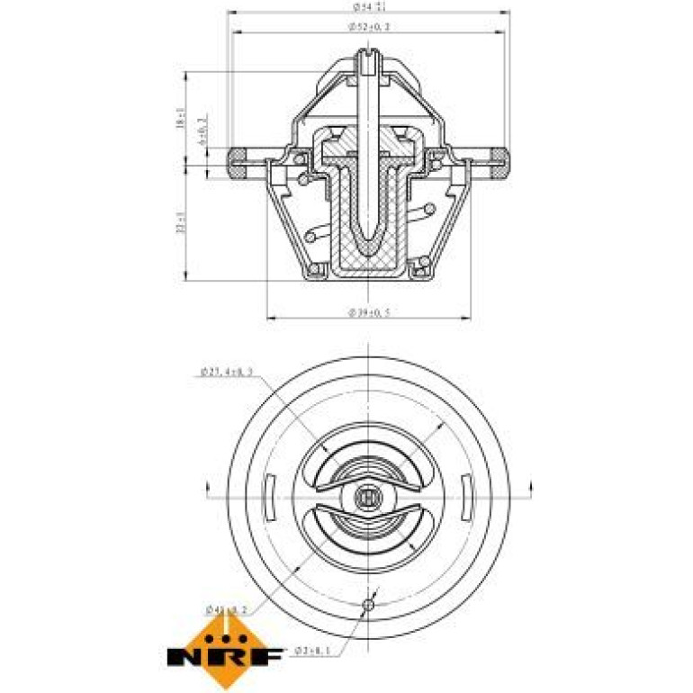 Thermostat, Kühlmittel 725065 Thermostat, Kühlmittel 725065
