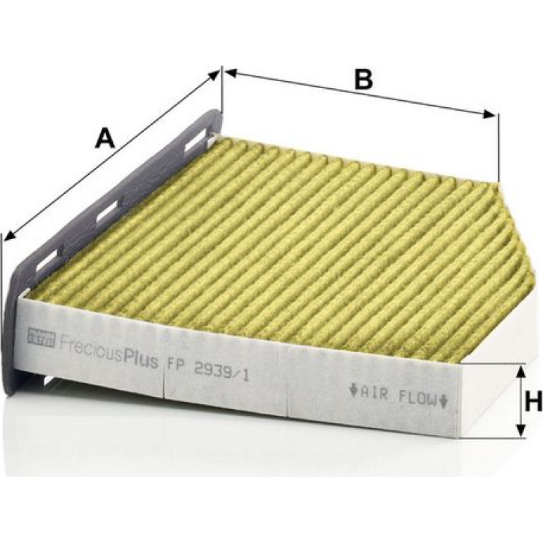 MANN-FILTER FP 2939/1 Innenraumfilter FreciousPlus Aktivkohlefilter mit Polyphenol, antibakteriell, Feinstaubfilter (PM 2.5) MANN-FILTER FP 2939/1 Innenraumfilter FreciousPlus Aktivkohlefilter mit Polyphenol, antibakteriell, Feinstaubfilter (PM 2.5)