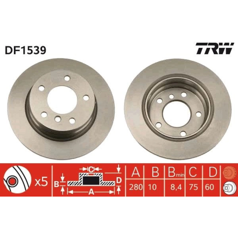 Bremsscheibe DF1539 Bremsscheibe DF1539