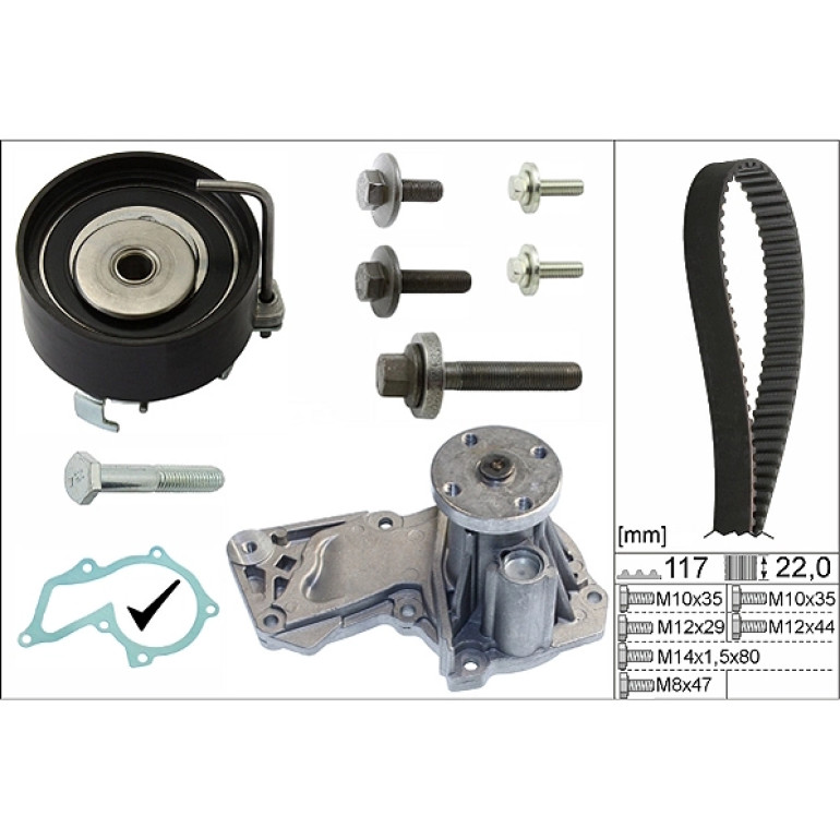 Wasserpumpe + Zahnriemensatz 530 0495 30 Wasserpumpe + Zahnriemensatz 530 0495 30