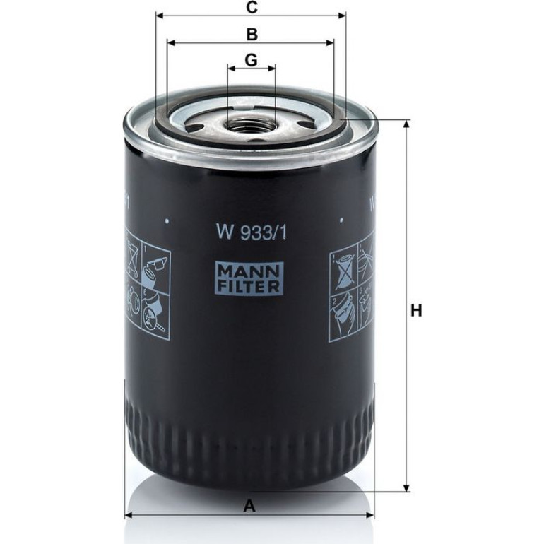 Ölfilter W 933/1