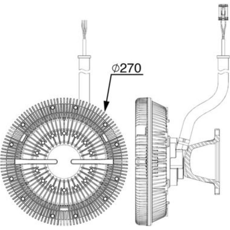 Kupplung, Kühlerlüfter CFC 243 000P