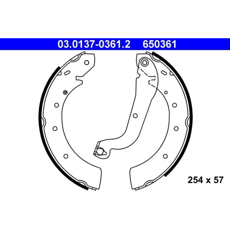 Bremsbackensatz 03.0137-0361.2 Bremsbackensatz 03.0137-0361.2