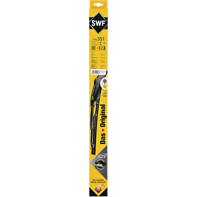 SWF 116351 Scheibenwischer 530 + 475mm vorne, Standard SWF 116351 Scheibenwischer 530 + 475mm vorne, Standard