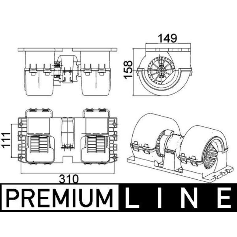 Innenraumgebläse AB 145 000P Innenraumgebläse AB 145 000P