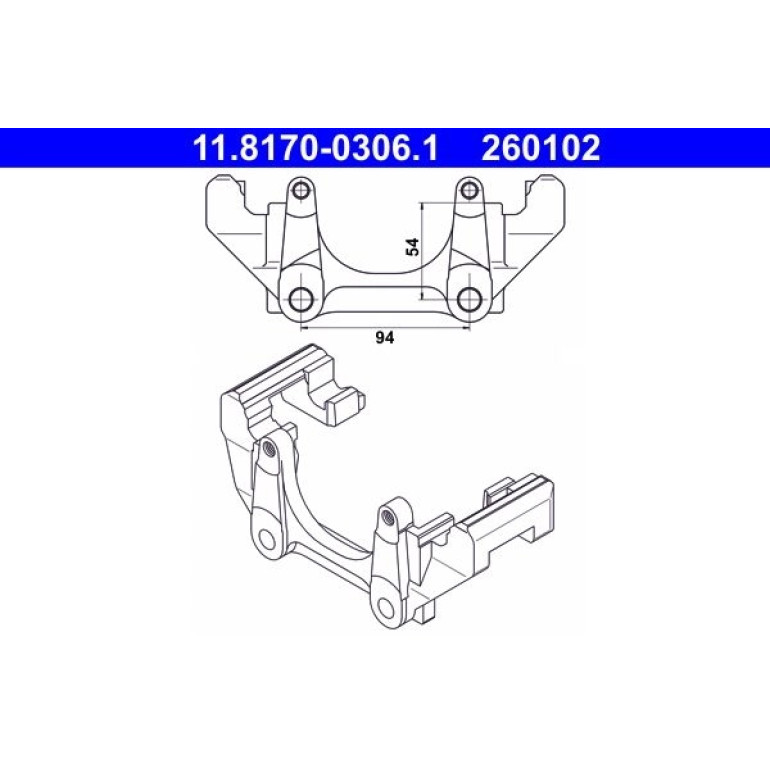 Halter, Bremssattel 11.8170-0306.1 Halter, Bremssattel 11.8170-0306.1