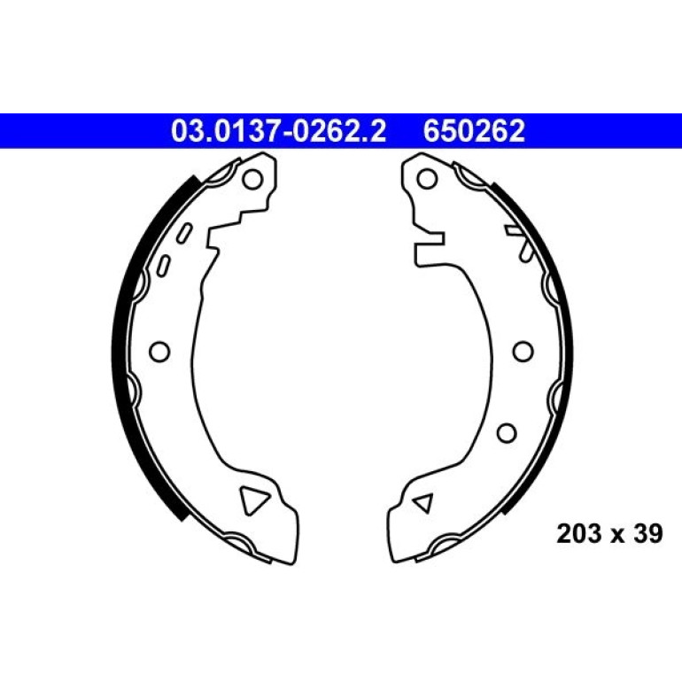 Bremsbackensatz 03.0137-0262.2 Bremsbackensatz 03.0137-0262.2