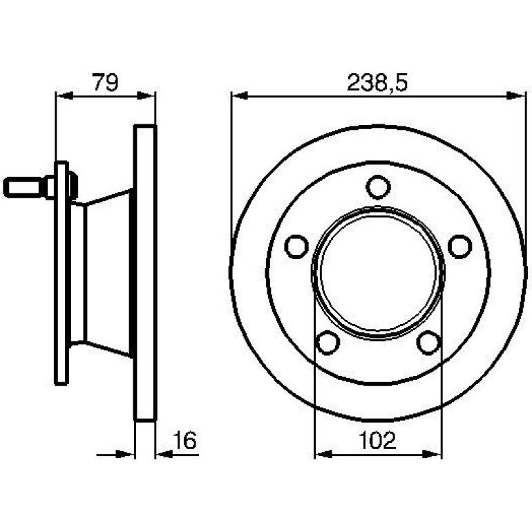 Bremsscheibe 0 986 478 357 Bremsscheibe 0 986 478 357