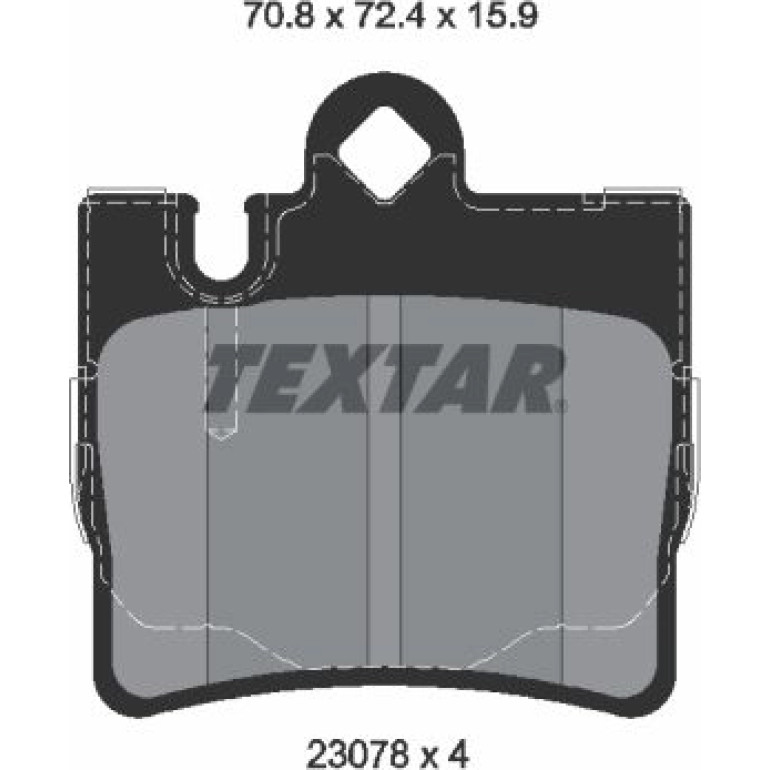 Bremsbelagsatz, Scheibenbremse 2307881 Bremsbelagsatz, Scheibenbremse 2307881