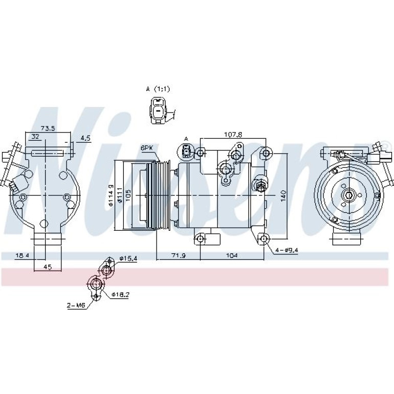 Kompressor, Klimaanlage 890045 Kompressor, Klimaanlage 890045