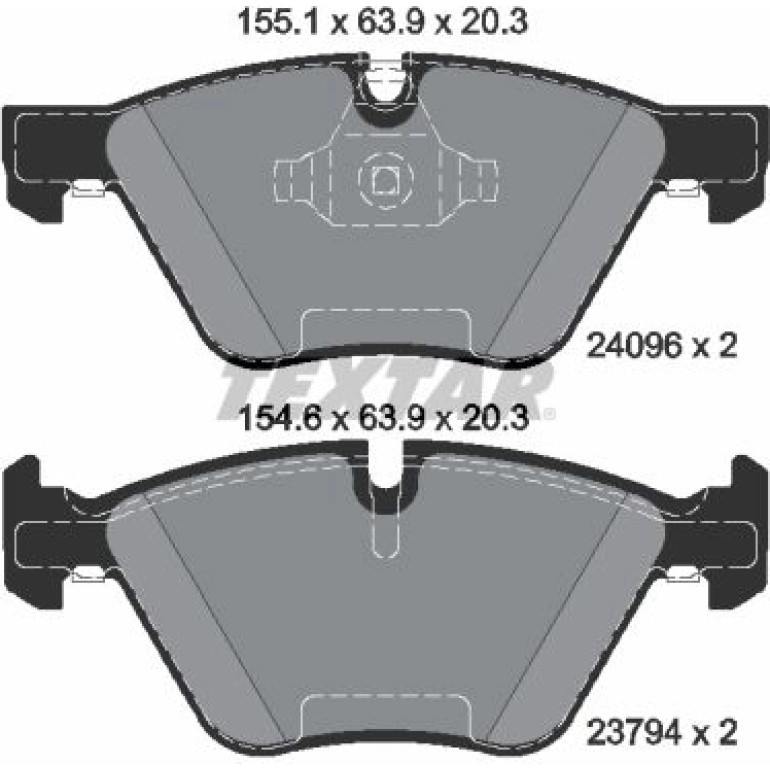 Bremsbelagsatz, Scheibenbremse 2409601