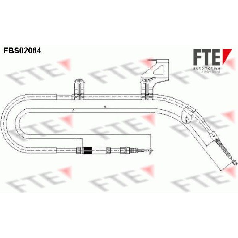Seilzug, Feststellbremse 9250066 Seilzug, Feststellbremse 9250066