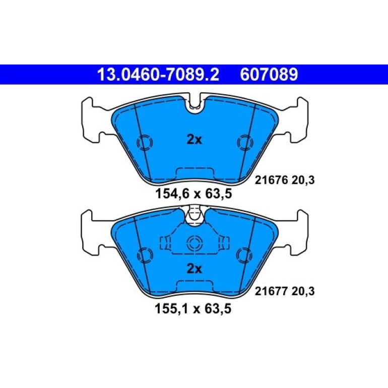 Bremsbelagsatz, Scheibenbremse 13.0460-7089.2 Bremsbelagsatz, Scheibenbremse 13.0460-7089.2