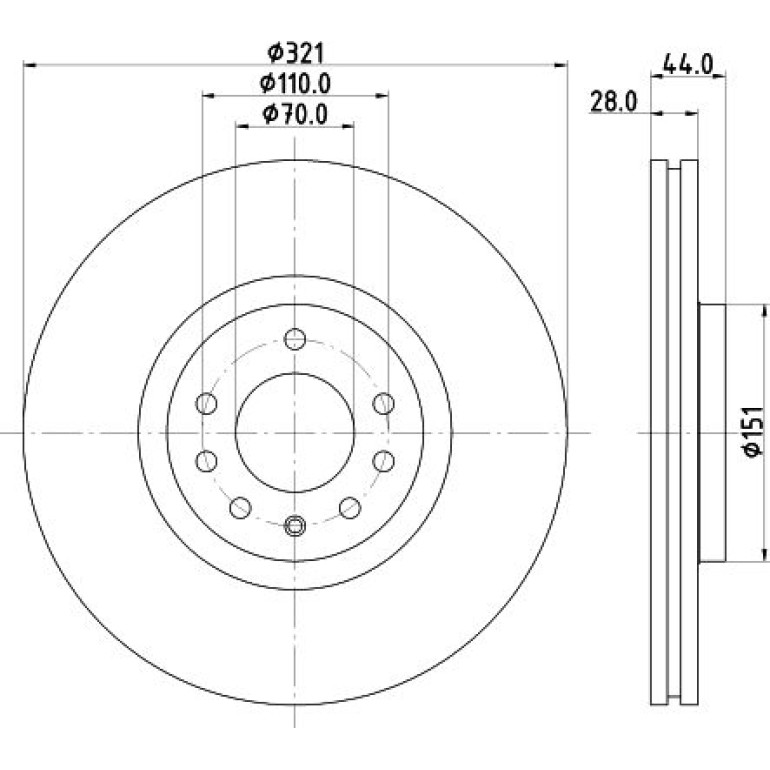 Bremsscheibe 8DD 355 113-101