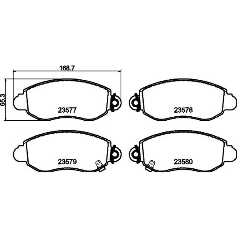 Bremsbelagsatz, Scheibenbremse 8DB 355 019-361 Bremsbelagsatz, Scheibenbremse 8DB 355 019-361