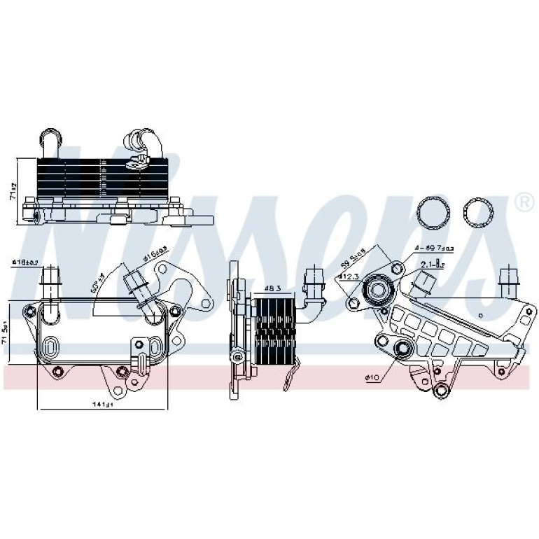 Ölkühler, Automatikgetriebe 90732 Ölkühler, Automatikgetriebe 90732