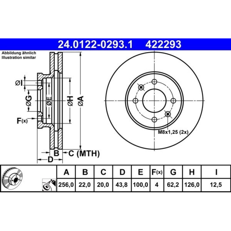 Bremsscheibe 24.0122-0293.1