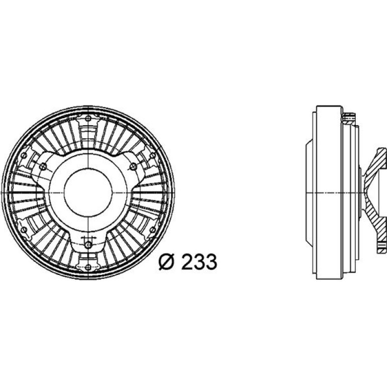 Kupplung, Kühlerlüfter CFC 17 000P Kupplung, Kühlerlüfter CFC 17 000P