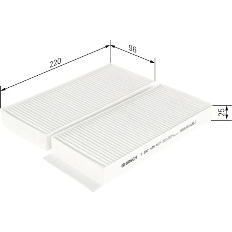 BOSCH 1 987 435 077 Innenraumfilter BOSCH 1 987 435 077 Innenraumfilter