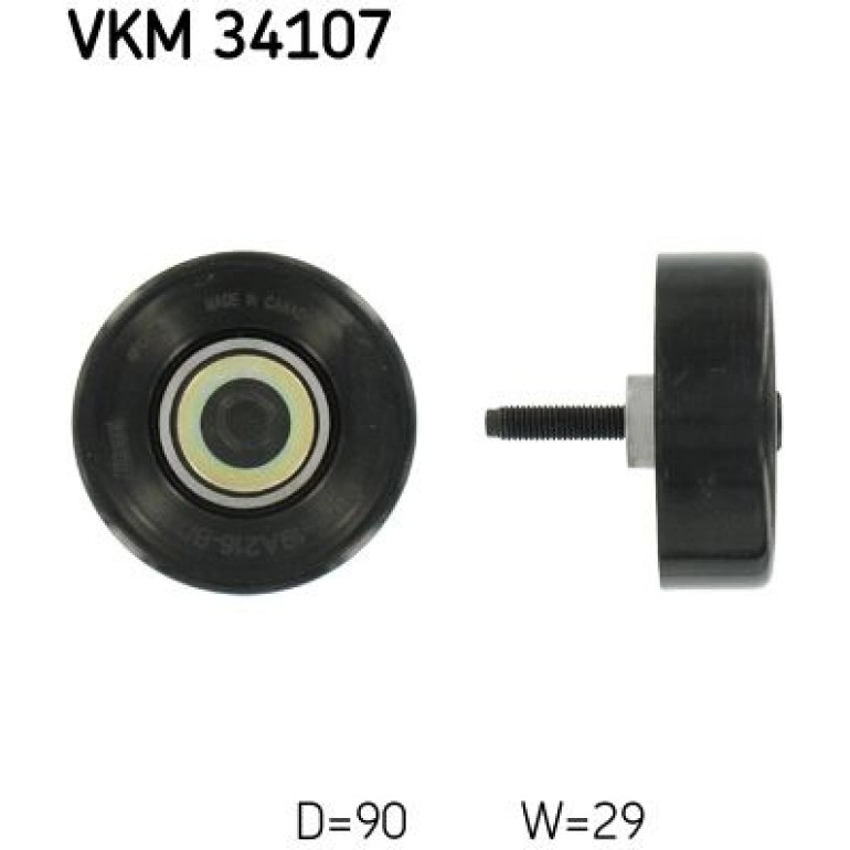 Umlenk-/Führungsrolle, Keilrippenriemen VKM 34107 Umlenk-/Führungsrolle, Keilrippenriemen VKM 34107