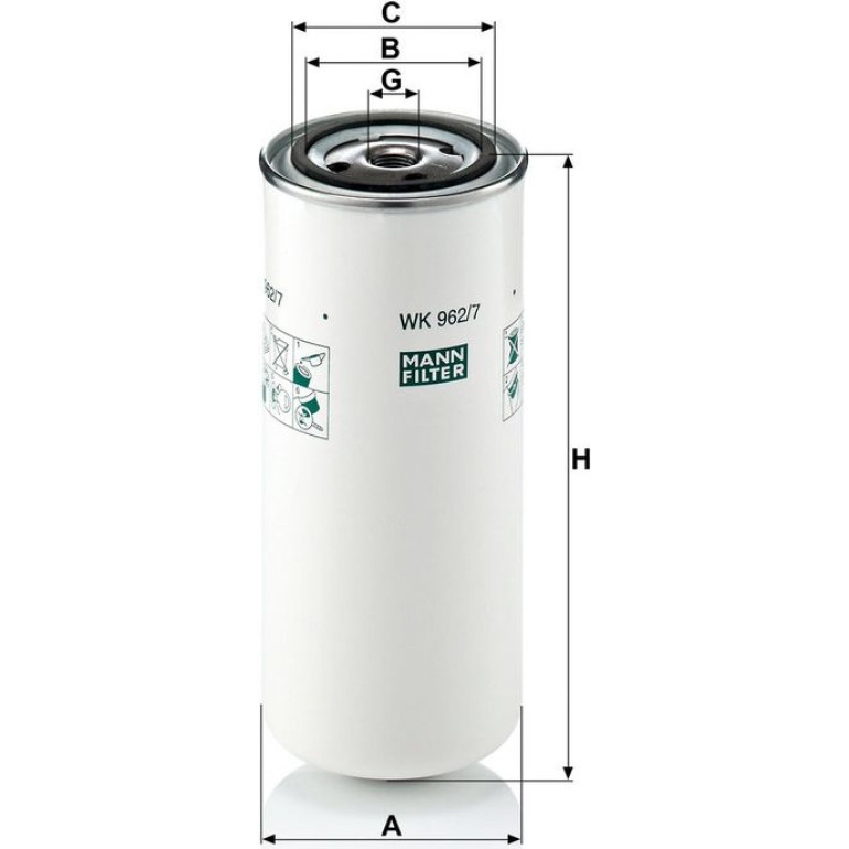 Kraftstofffilter WK 962/7