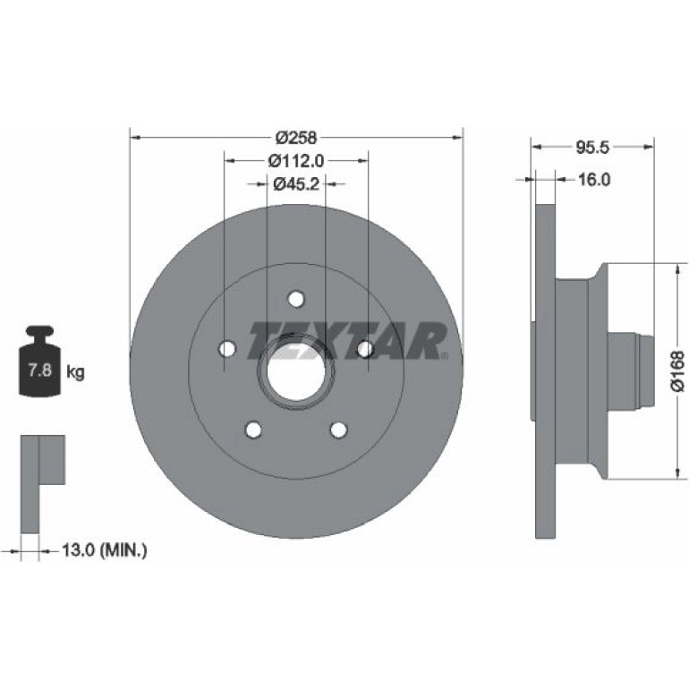 Bremsscheibe 92053000 Bremsscheibe 92053000