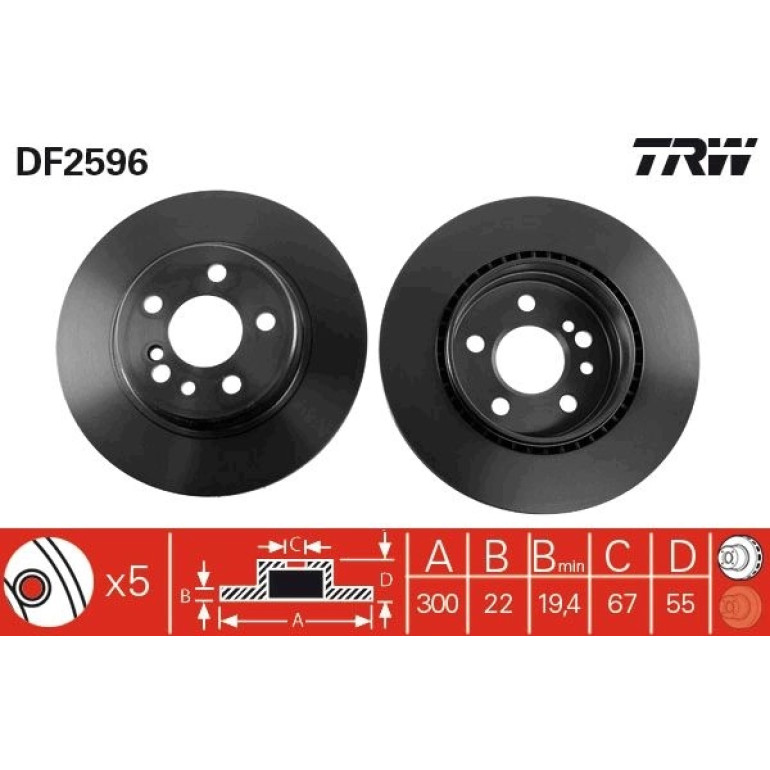 Bremsscheibe DF2596
