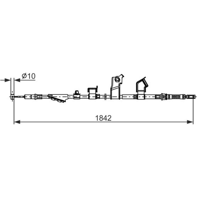 Seilzug, Feststellbremse 1 987 482 911 Seilzug, Feststellbremse 1 987 482 911