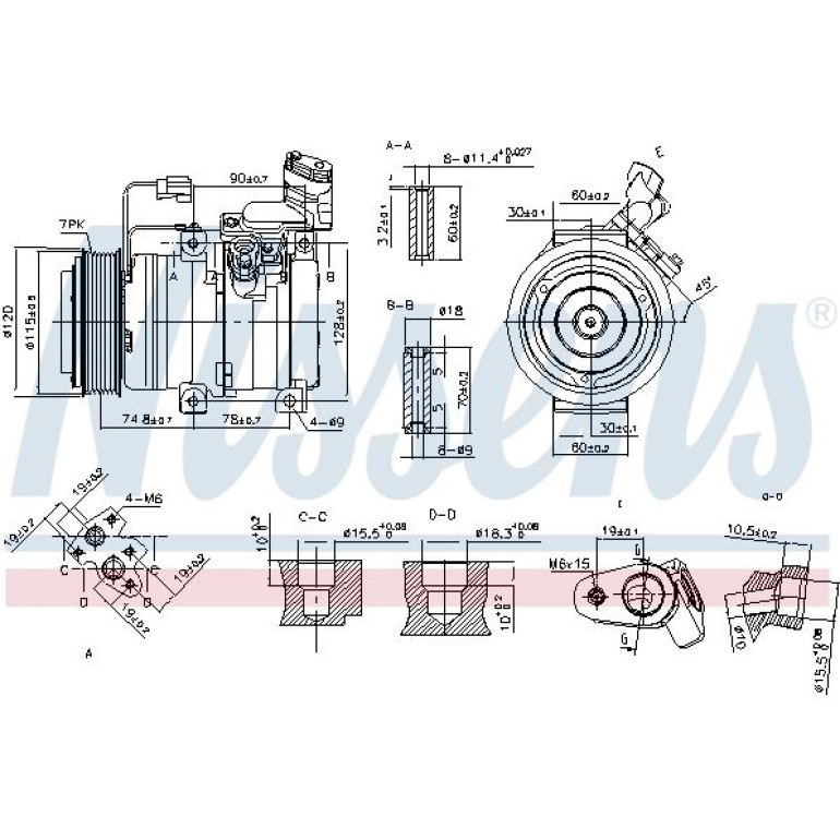Kompressor, Klimaanlage 89586 Kompressor, Klimaanlage 89586