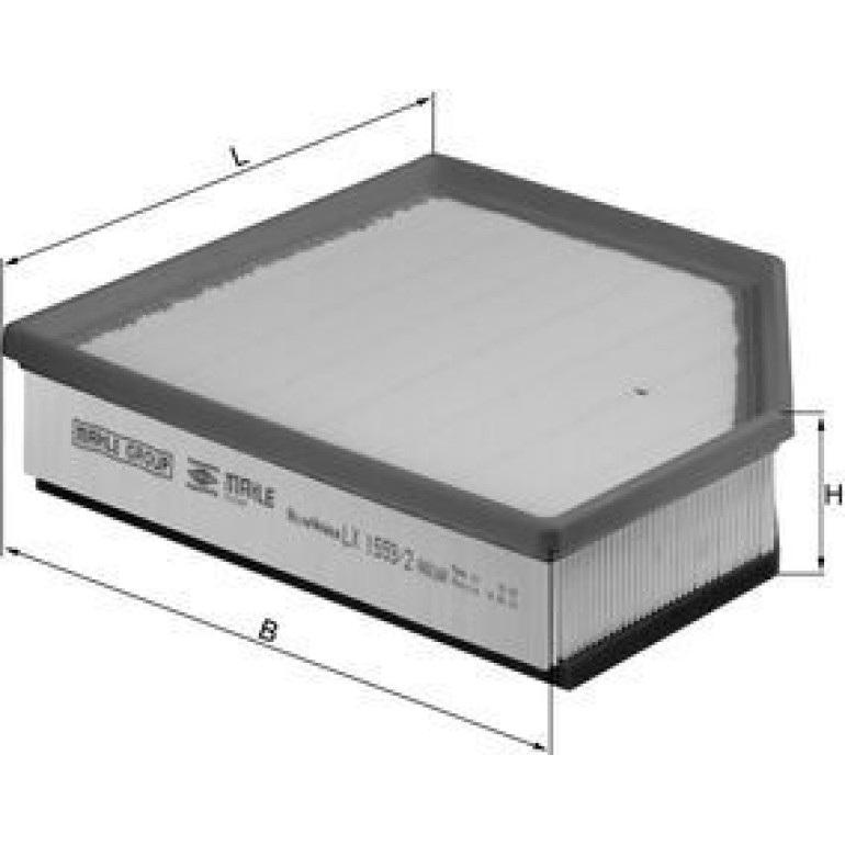 Luftfilter LX 1593/2 Luftfilter LX 1593/2