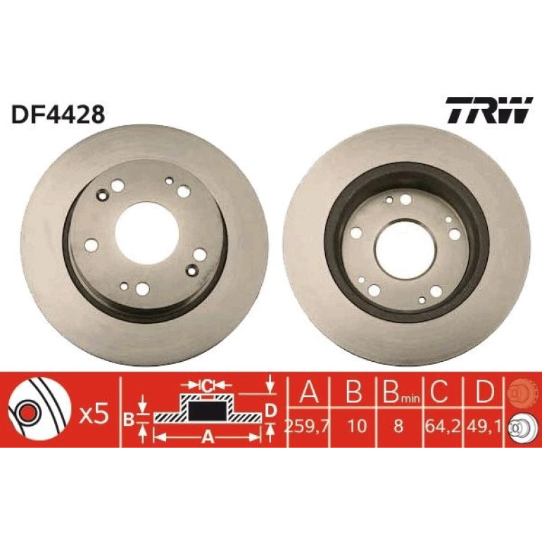 Bremsscheibe DF4428 Bremsscheibe DF4428