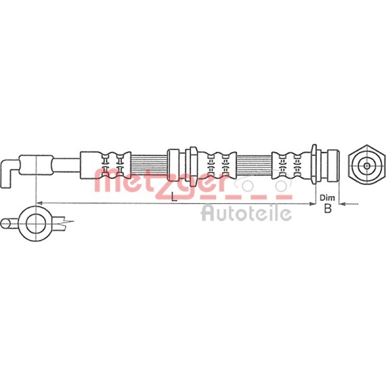 Bremsschlauch 4114057 Bremsschlauch 4114057