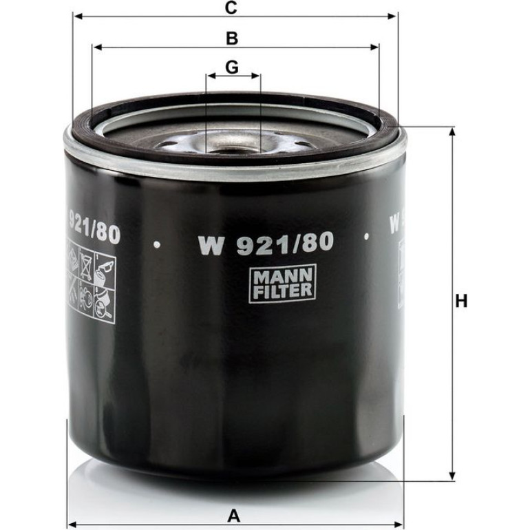 Ölfilter W 921/80 Ölfilter W 921/80