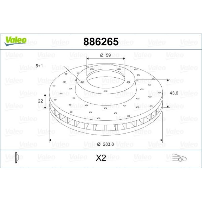 Bremsscheibe 886265 Bremsscheibe 886265