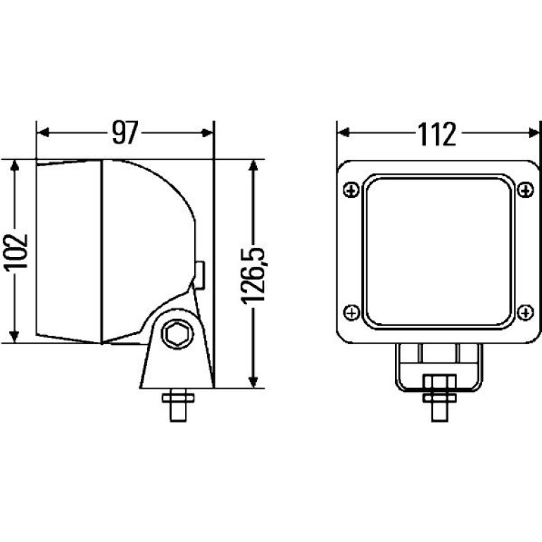 Arbeitsscheinwerfer 1GA 997 506-021 Arbeitsscheinwerfer 1GA 997 506-021