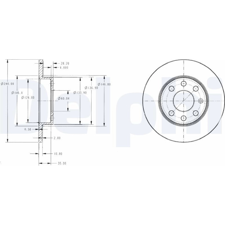 Bremsscheibe BG3567 Bremsscheibe BG3567