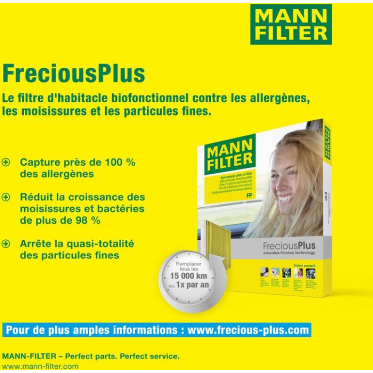 MANN-FILTER FP 29 005/1 Innenraumfilter FreciousPlus Aktivkohlefilter mit Polyphenol, antibakteriell, Feinstaubfilter (PM 2.5) MANN-FILTER FP 29 005/1 Innenraumfilter FreciousPlus Aktivkohlefilter mit Polyphenol, antibakteriell, Feinstaubfilter (PM 2.5)