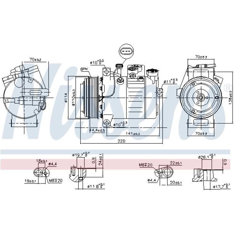 Kompressor, Klimaanlage 890115