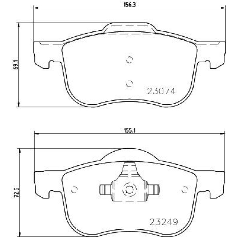Bremsbelagsatz, Scheibenbremse 8DB 355 006-851 Bremsbelagsatz, Scheibenbremse 8DB 355 006-851