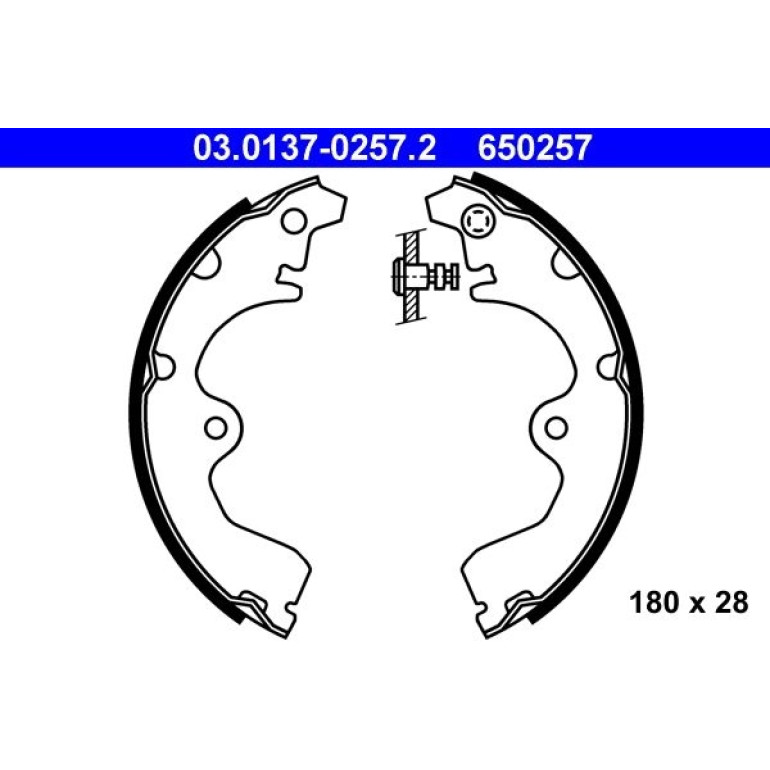 Bremsbackensatz 03.0137-0257.2 Bremsbackensatz 03.0137-0257.2