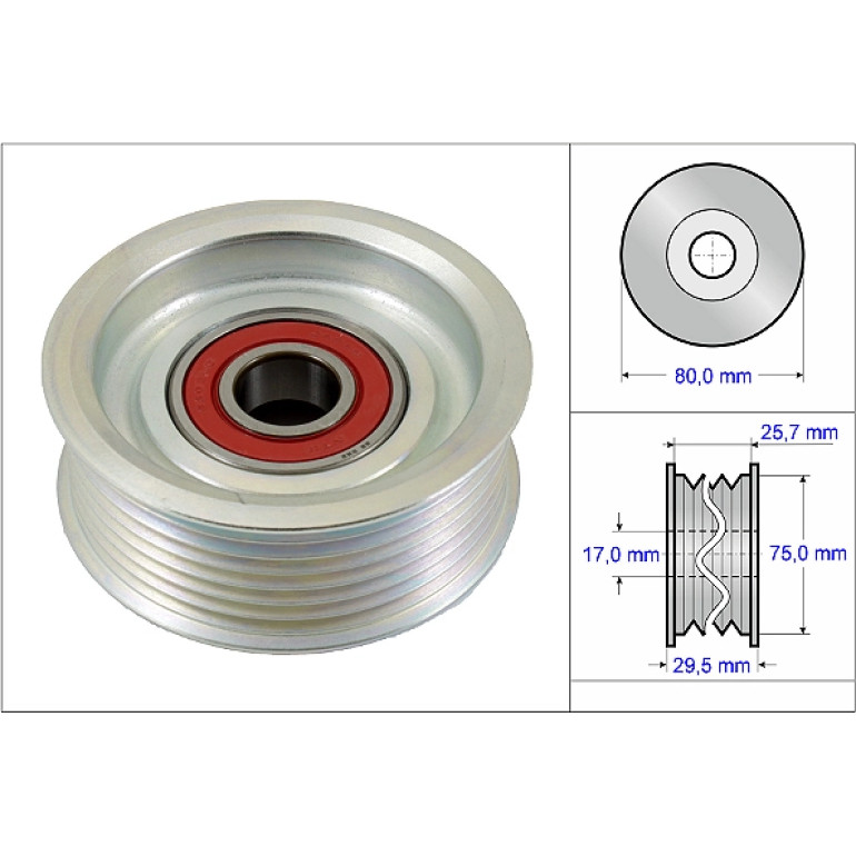 Umlenk-/Führungsrolle, Keilrippenriemen 532 0587 10