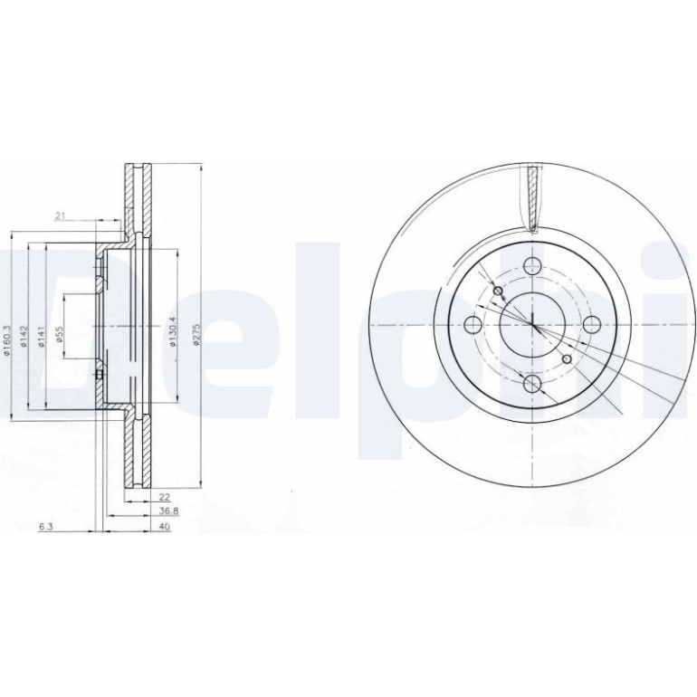 Bremsscheibe BG4054 Bremsscheibe BG4054