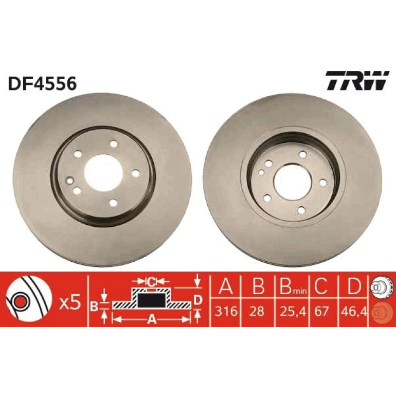 Bremsscheibe DF4556 Bremsscheibe DF4556