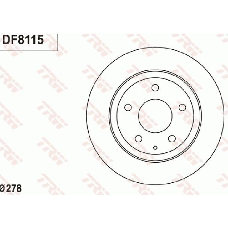 Bremsscheibe DF8115 Bremsscheibe DF8115