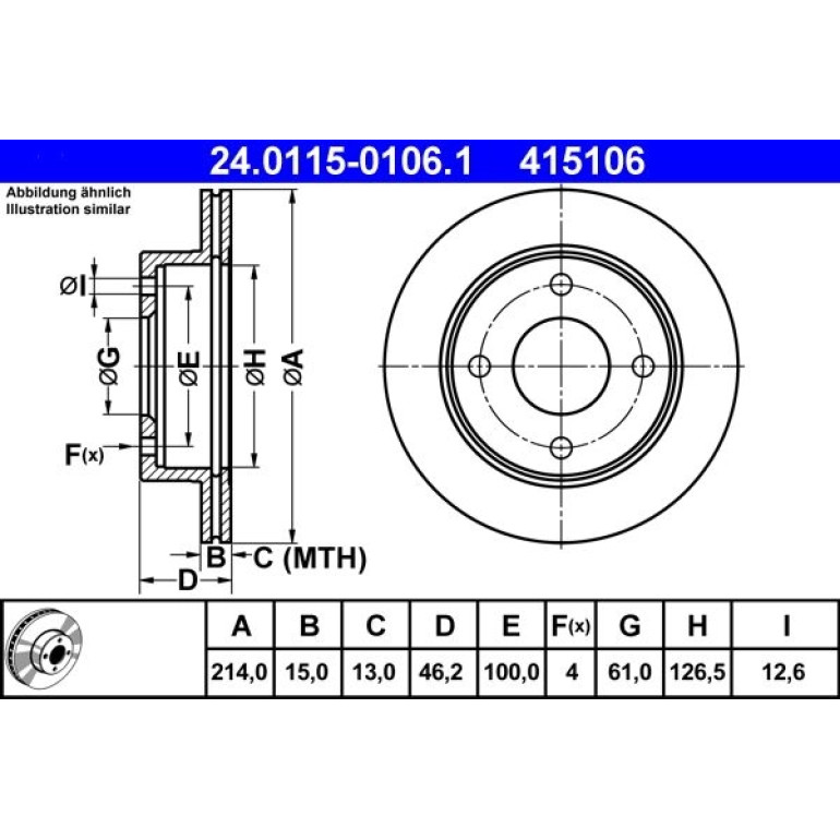 Bremsscheibe 24.0115-0106.1