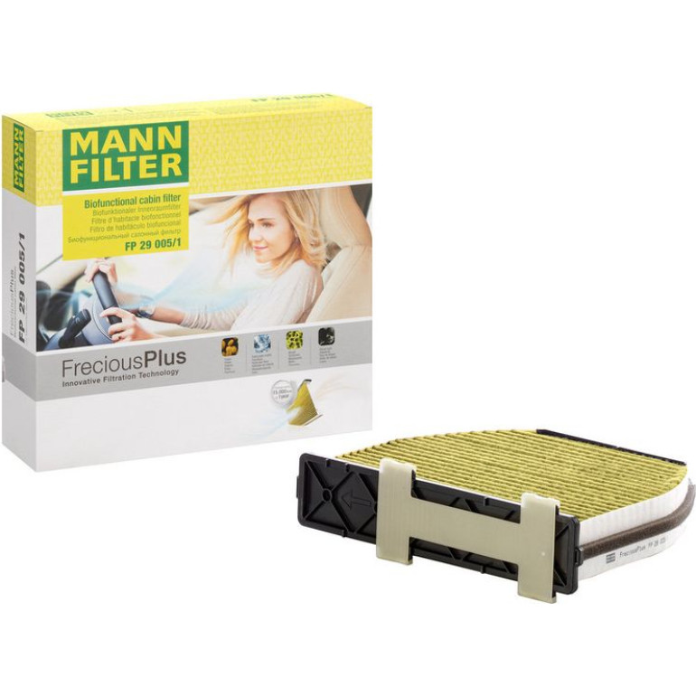 MANN-FILTER FP 29 005/1 Innenraumfilter FreciousPlus Aktivkohlefilter mit Polyphenol, antibakteriell, Feinstaubfilter (PM 2.5) MANN-FILTER FP 29 005/1 Innenraumfilter FreciousPlus Aktivkohlefilter mit Polyphenol, antibakteriell, Feinstaubfilter (PM 2.5)