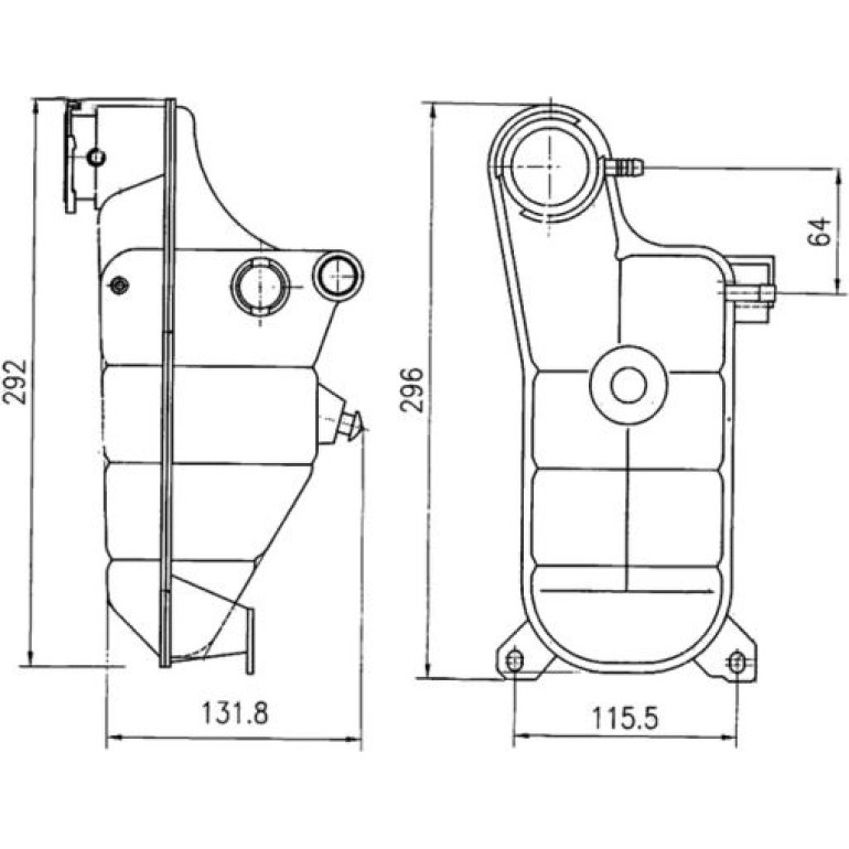 Ausgleichsbehälter, Kühlmittel CRT 119 000S Ausgleichsbehälter, Kühlmittel CRT 119 000S