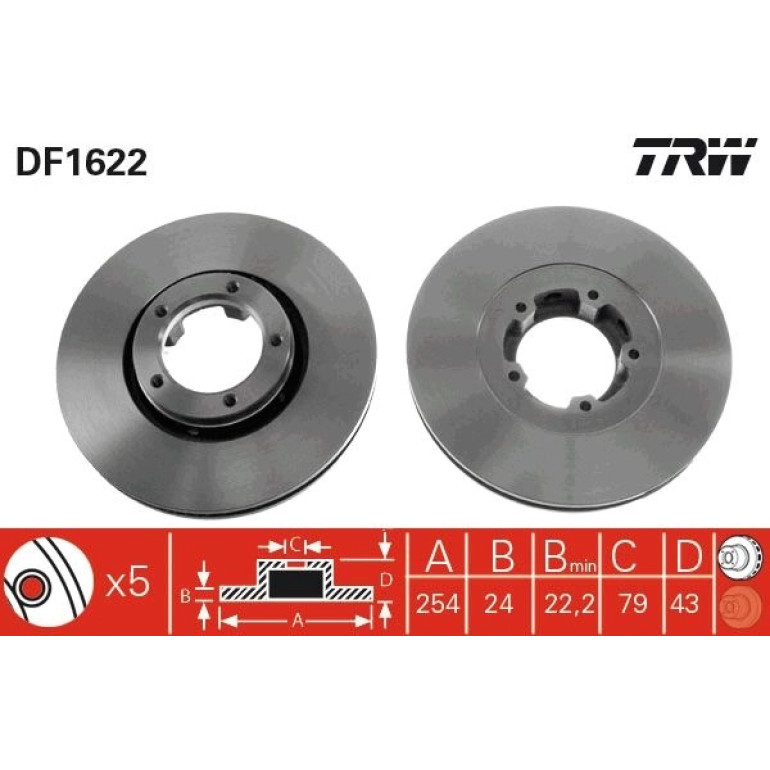 Bremsscheibe DF1622 Bremsscheibe DF1622