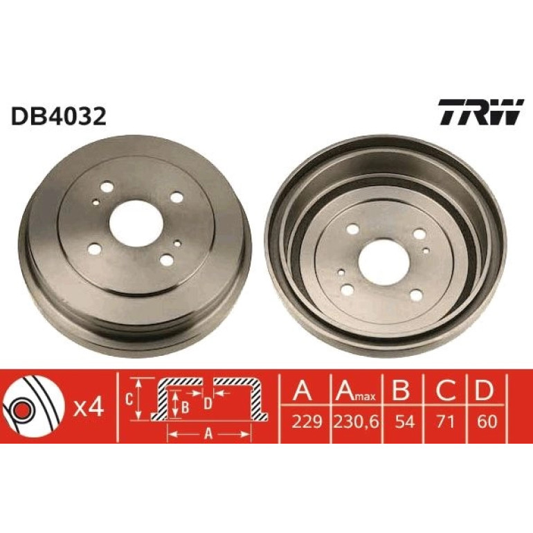 Bremstrommel DB4032