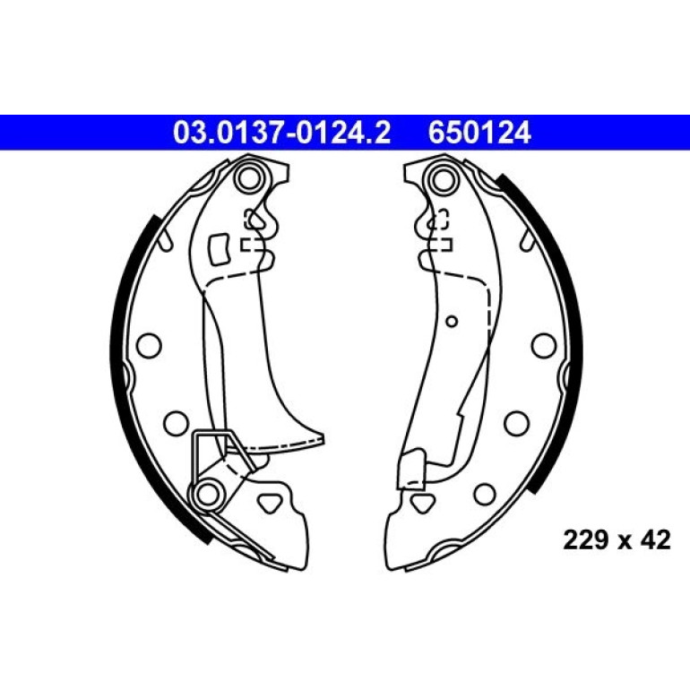 Bremsbackensatz 03.0137-0124.2 Bremsbackensatz 03.0137-0124.2